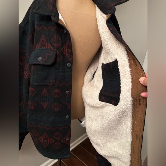 Jachs New York Men’s Wool Blend Southwestern Aztec Shirt Coat Jacket XXL - Picture 6 of 16